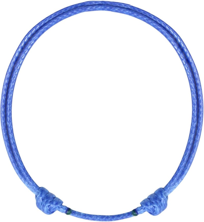 Luck Strings Adjustable Wax Nylon Cord Bracelet for Men Women Adult - Vegan Leather String | Unisex Waterproof Nautical & Surfer Style Friendship Gift, Minimalist - Image 1